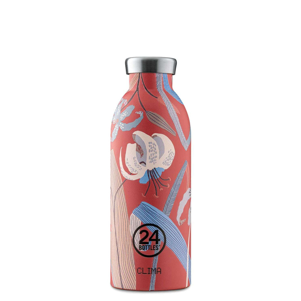 24Bottles Clima Bottle Ανοξείδωτο Μπουκάλι Θερμός 0.50lt (Scarlet Lily)