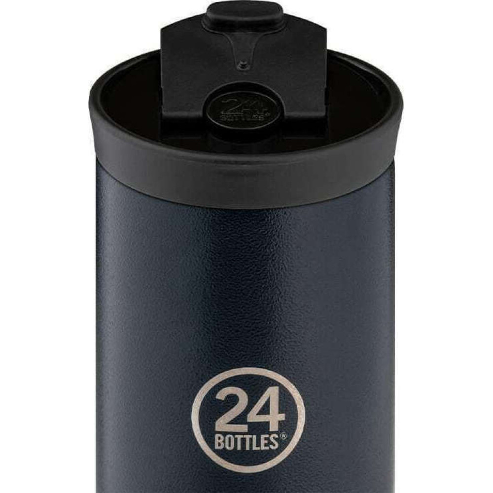 24Bottles Travel Tumbler Stone Ανοξείδωτο Ποτήρι Θερμός 0.60lt (Deep Blue)