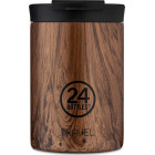 24Bottles Travel Tumbler Ανοξείδωτο Ποτήρι Θερμός 0.35lt (Sequoia Wood)
