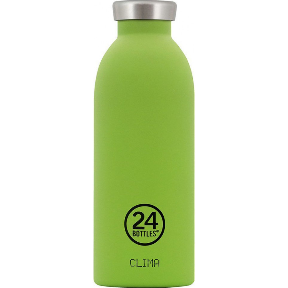 24Bottles Clima Bottle Ανοξείδωτο Μπουκάλι Θερμός 0.50lt (Lime Green)