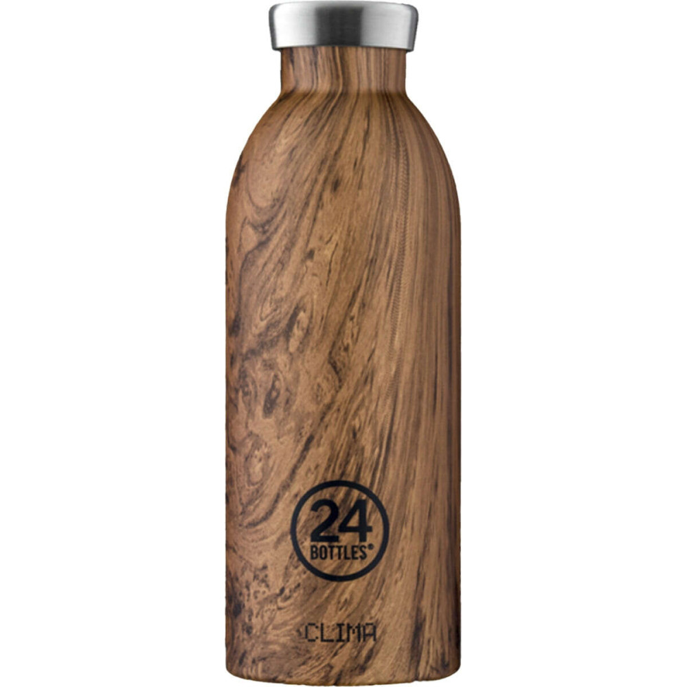 24Bottles Clima Bottle Ανοξείδωτο Μπουκάλι Θερμός 0.50lt (Sequoia Wood)