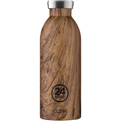 24Bottles Clima Bottle Ανοξείδωτο Μπουκάλι Θερμός 0.50lt (Sequoia Wood)