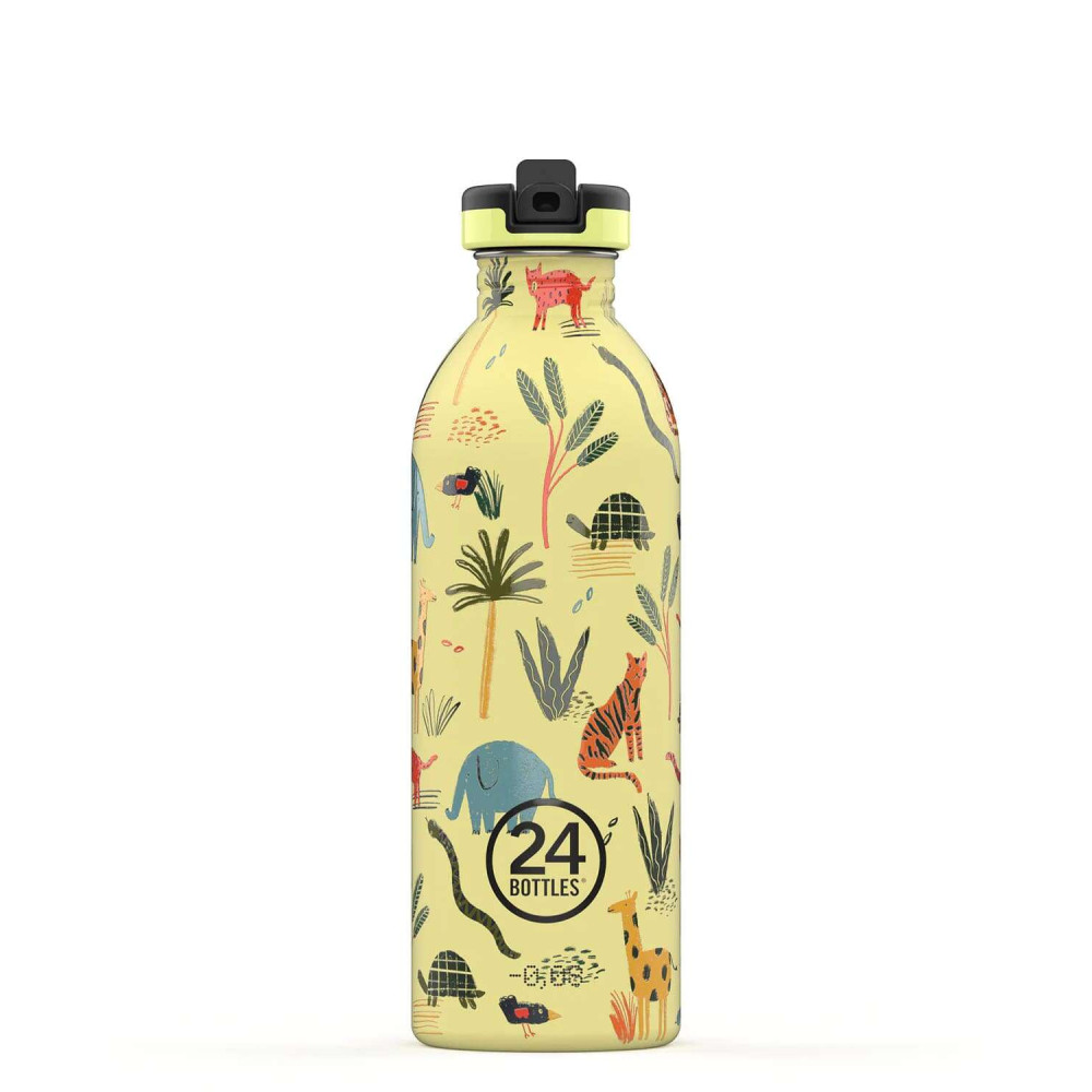 24Bottles Kids Urban Bottle Ανοξείδωτο Μπουκάλι 0.50lt (Jungle Friends)