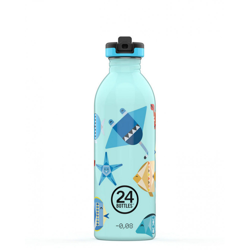 24Bottles Kids Urban Bottle Ανοξείδωτο Μπουκάλι 0.50lt (Sea Friends)