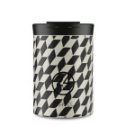 24Bottles Travel Tumbler Ανοξείδωτο Ποτήρι Θερμός 0.35lt (Groovy White)