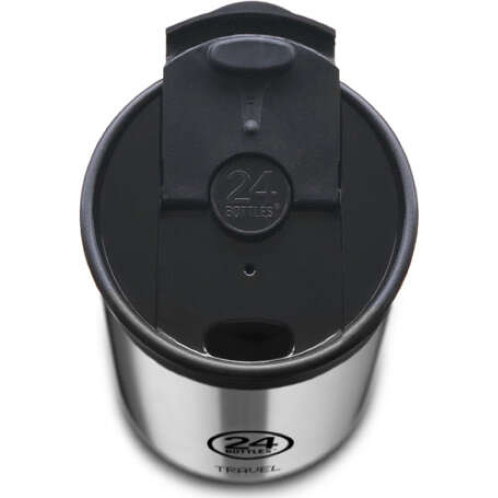 24Bottles Travel Tumbler Stone Ανοξείδωτο Ποτήρι Θερμός 0.35lt (Tuxedo Black)