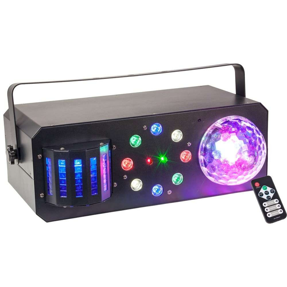 4 σε 1 Φωτιστικό STROBE-ASTRO-DERBY-LASER  - ibiza Light COMBI-FX1