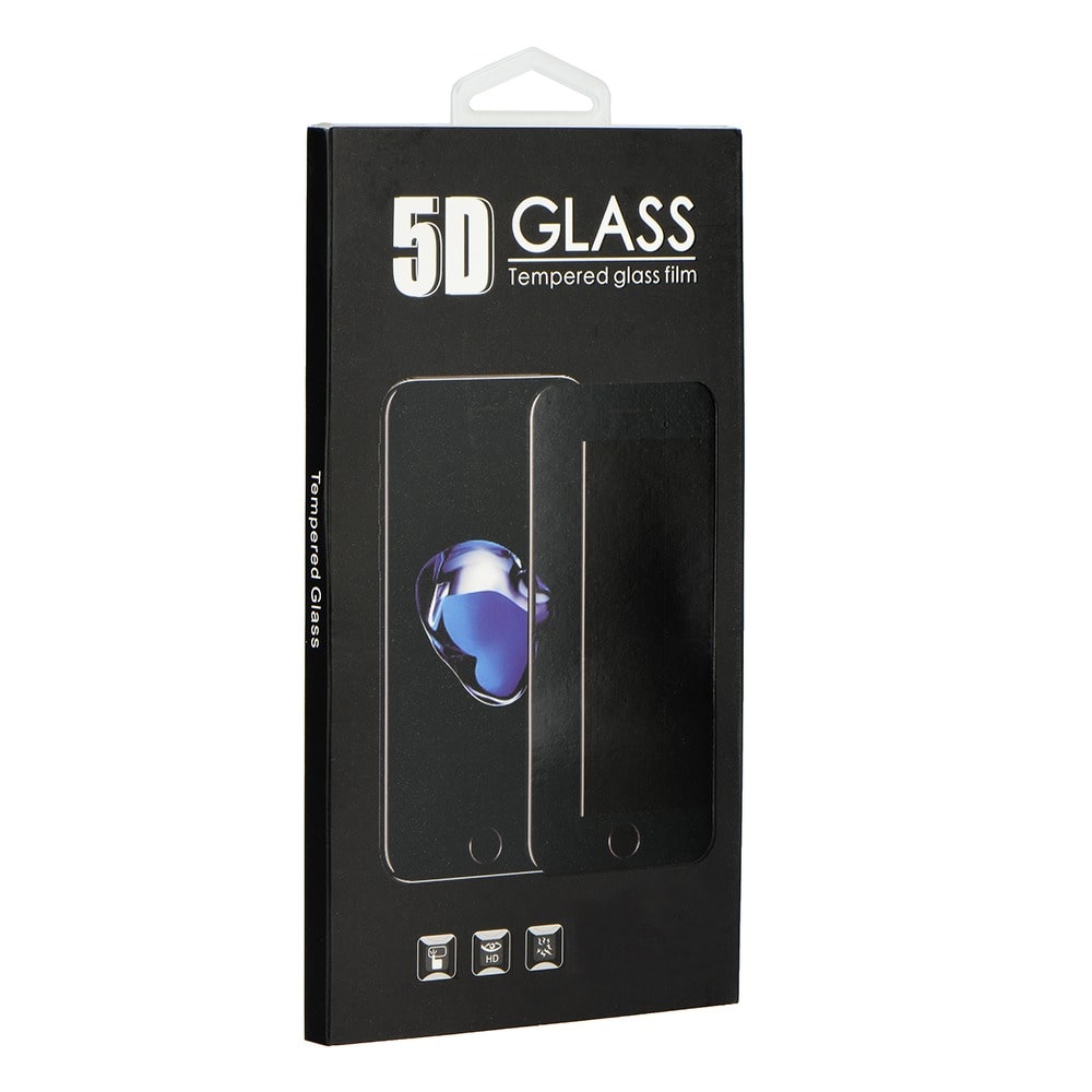 Tempered Glass 5D Full Cover για Apple iPhone 12 / 12 Pro (Black)