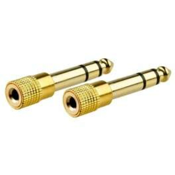 Adaptor 6,35mm Stereo Αρσενικό σε 3,5mm Θηλυκό