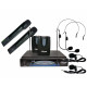 XSound XS-CS-6 σύστημα ασύρματων μικροφώνων VHF με 2 μικρόφωνα χειρός, 2 μικρόφωνα γραβάτας & 2 μικρόφωνα κεφαλής (Μαύρο)