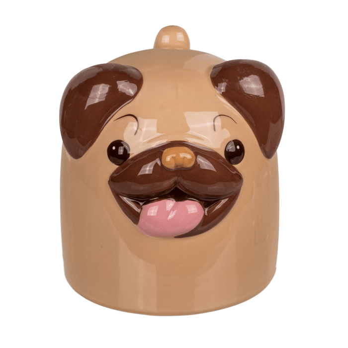 Ανάποδη Κούπα Pug Κεραμική 12 x 14 cm