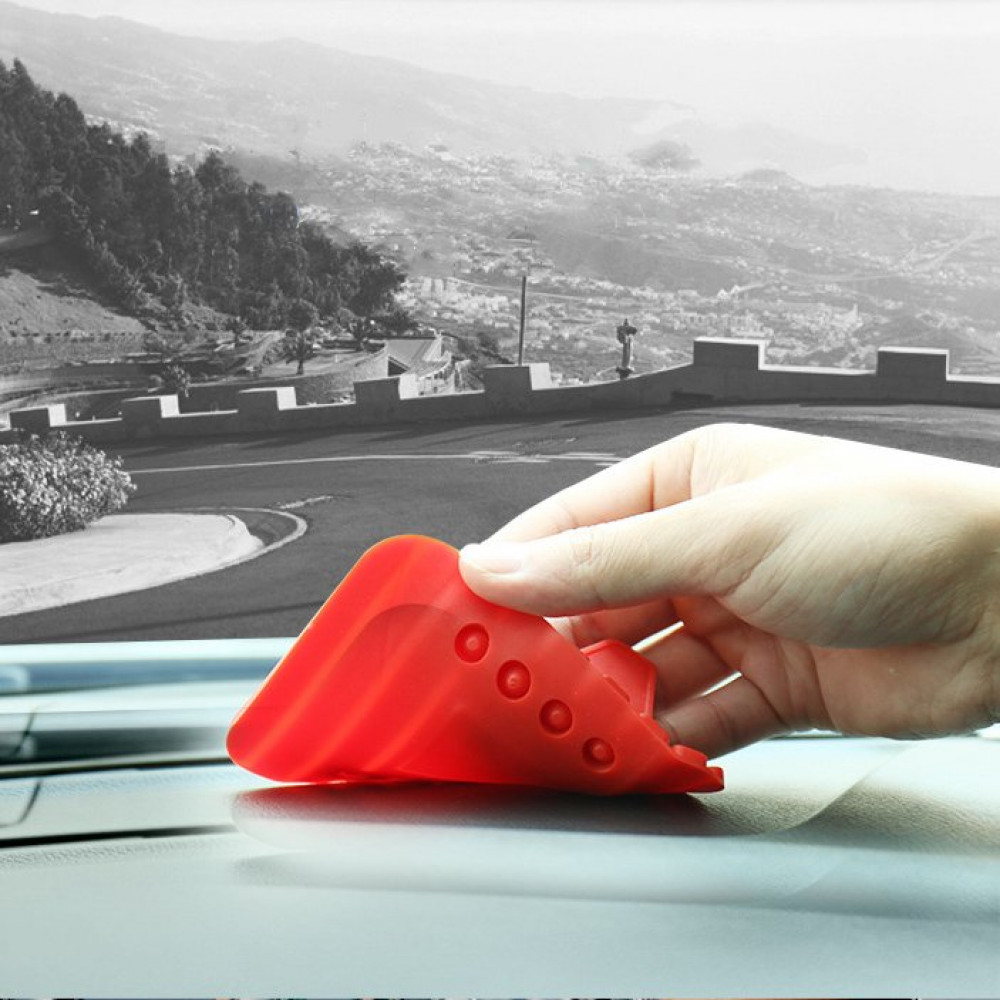 Αντιολισθητική βάση στήριξης κινητού/tablet για αυτοκίνητο (Κόκκινο)