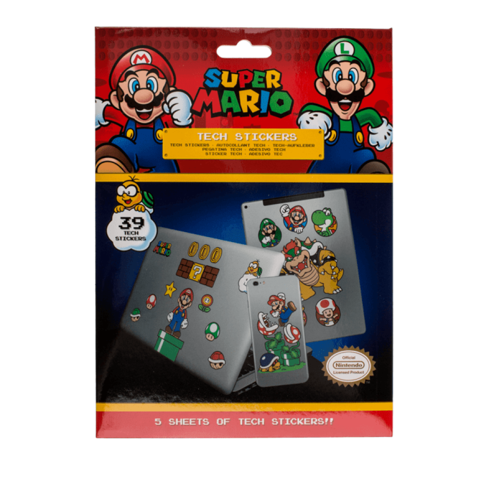 Αυτοκόλλητα για Προϊόντα Τεχνολογίας Tech Stickers Set - Super Mario