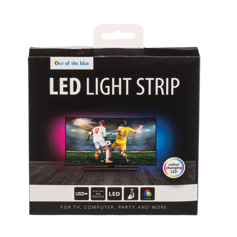 Αυτοκόλλητη Ταινία 150 LED 2m με RGB χρώματα 12V με χειριστήριο