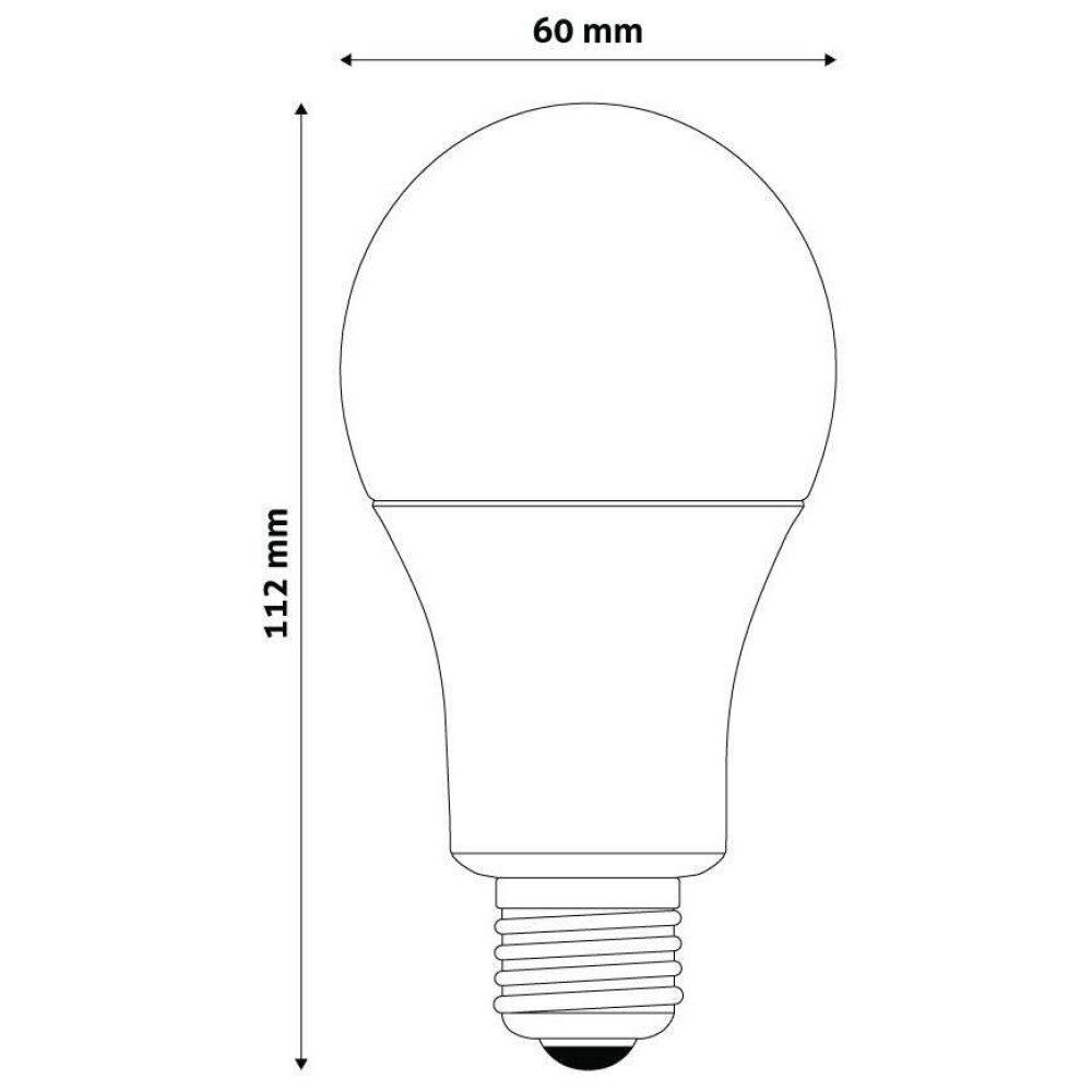 Avide LED Smart A60 9.7W RGB+W 2700K Με IR Τηλεχειριστήριο