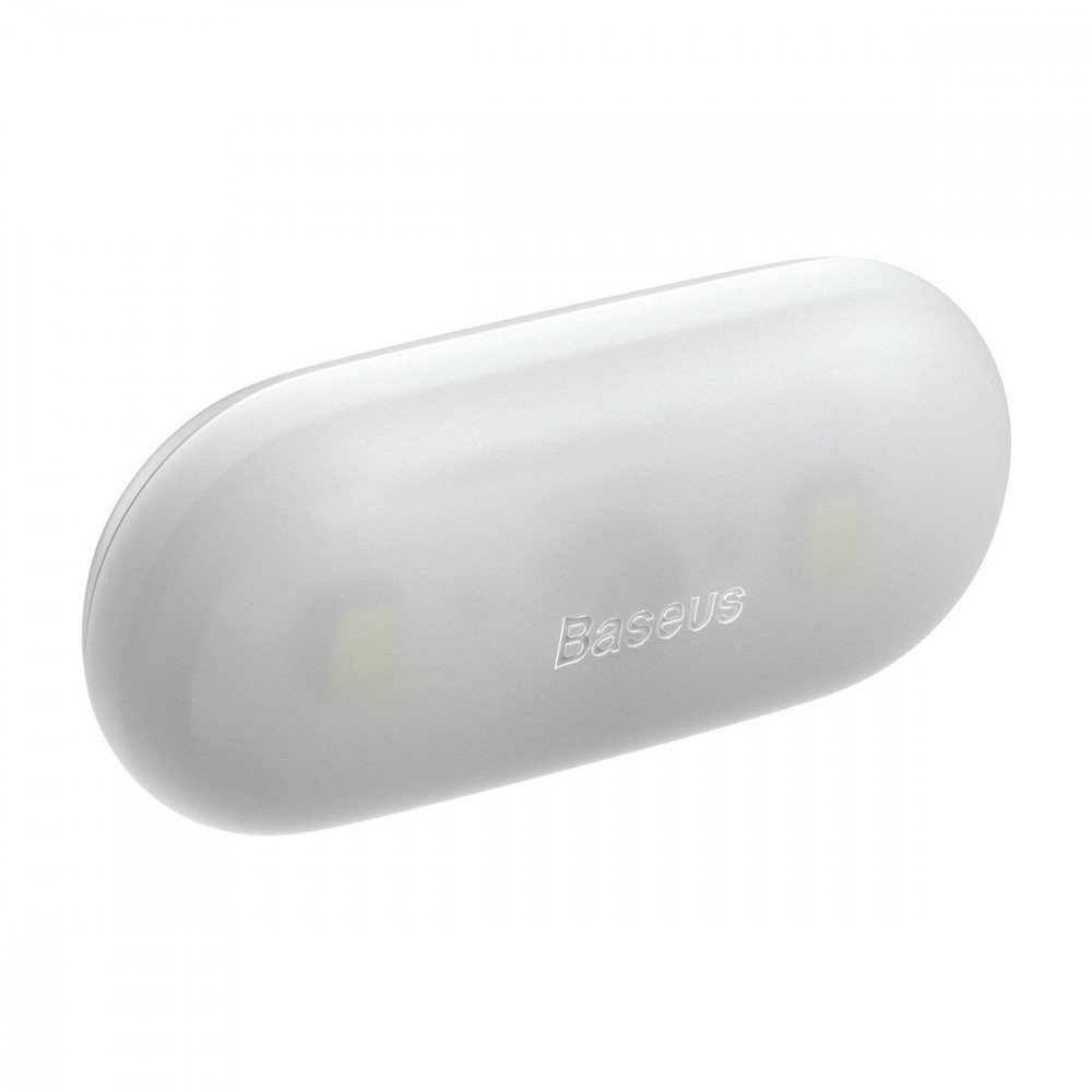 Baseus 2x αυτοκόλλητα εσωτερικά Led φωτιστικά αυτοκινήτου DGXW-02 (Λευκό)