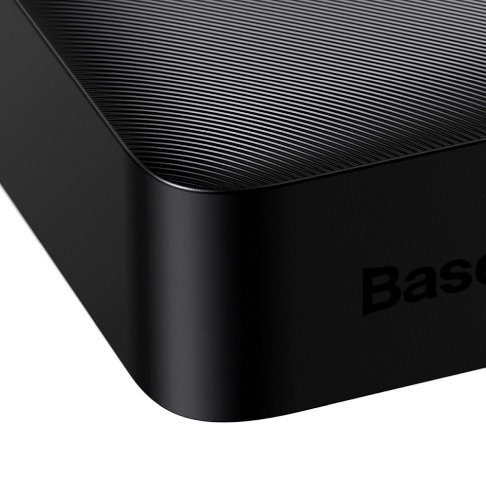 Baseus Bipow Digital Display Power Bank 20000mAh 15W με 2 Θύρες USB-A και Θύρα USB-C (Μαύρο)