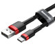 Καλώδιο Φόρτισης Baseus CATKLF-U91 Cafule USB σε Type-C 2A 3m (Μαύρο)