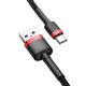 Καλώδιο Φόρτισης Baseus CATKLF-U91 Cafule USB σε Type-C 2A 3m (Μαύρο)