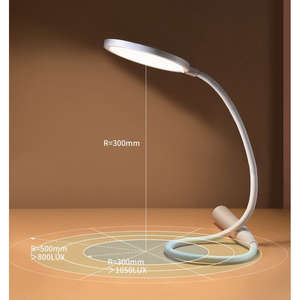 Baseus Cordless Led Desk Lamp Φωτιστικό για Διάβασμα επαναφορτιζόμενο DGYR-02 (Λευκό) 