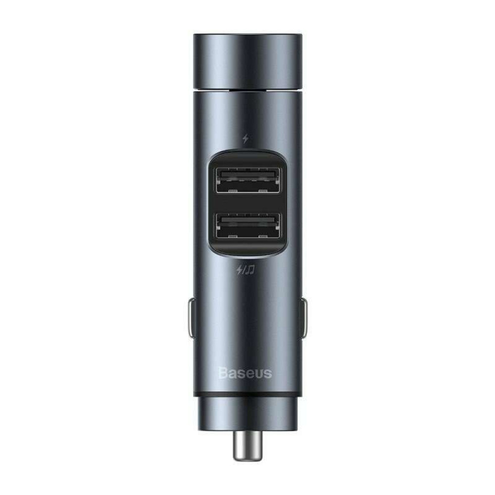 Baseus Energy Column Car Wireless MP3 και φορτιστής 2x USB 3.1A CCNLZ-0G (Σκούρο γκρι)