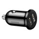 Baseus Grain Pro Φορτιστής Αυτοκινήτου 2x USB 4.8A CCALLP-01 (Μαύρο)