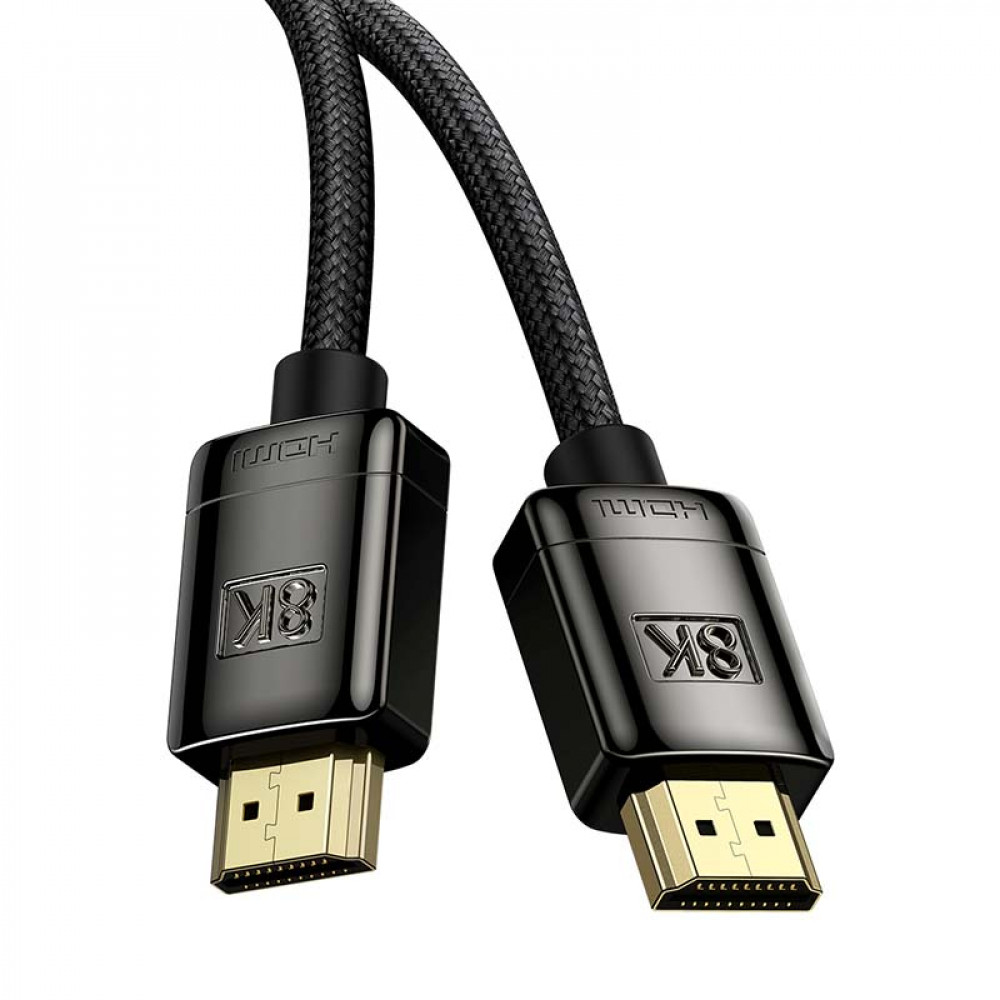 Baseus καλώδιο High Definition Series HDMI 2.1 HDMI male σε HDMI male 8K 60Hz, 3D, HDR, 48Gbps 1m (Μαύρο)