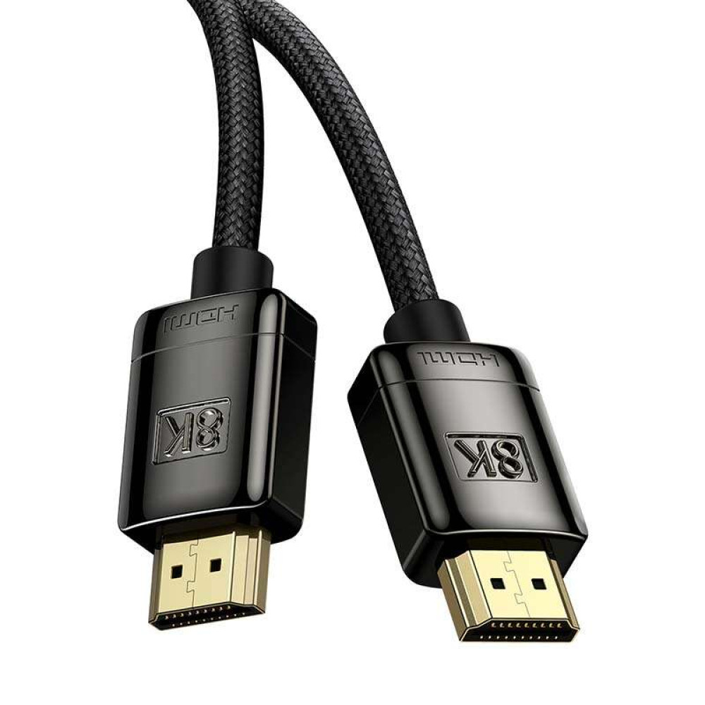 Baseus καλώδιο High Definition Series HDMI 2.1 HDMI male σε HDMI male 8K 60Hz, 3D, HDR, 48Gbps 1m (Μαύρο)