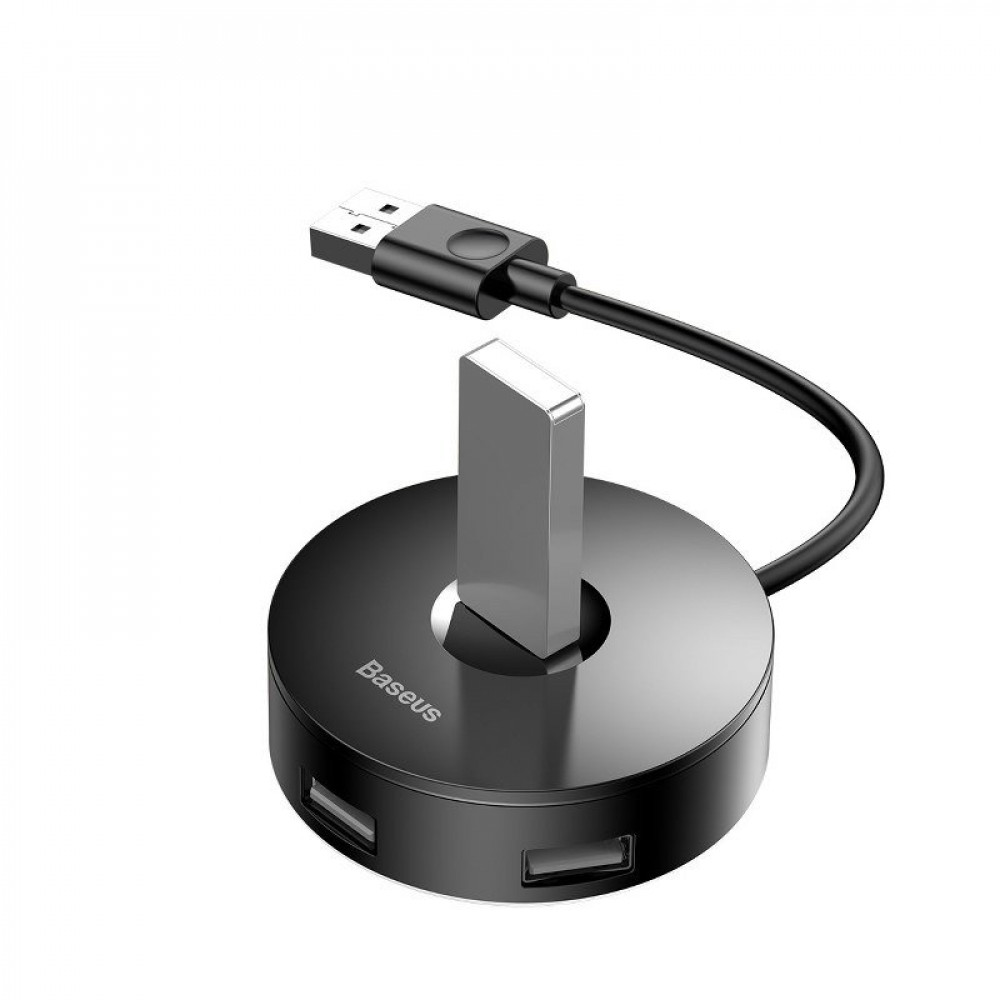 Baseus Hub 4in1 USB σε USB 3.0 + 3x USB 2.0 15cm CAHUB-F01 (Μαύρο)