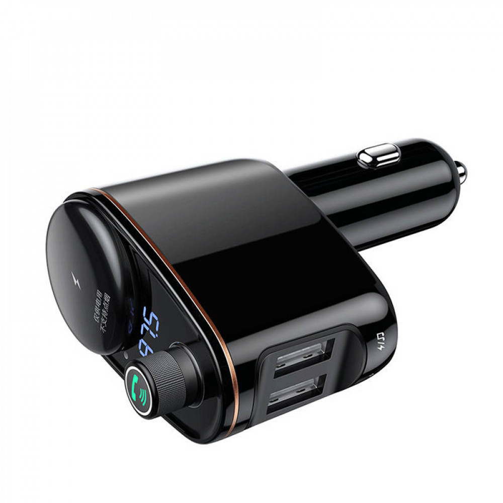 Baseus Locomotive S-06 FM Transmitter Bluetooth MP3 Player 2x USB 3.4A (Μαύρο)
