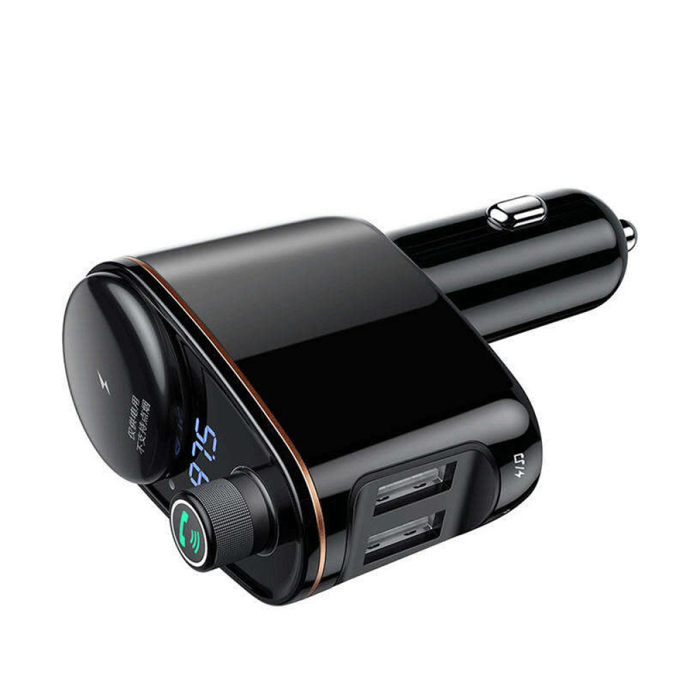 Baseus Locomotive S-06 FM Transmitter Bluetooth MP3 Player 2x USB 3.4A (Μαύρο)