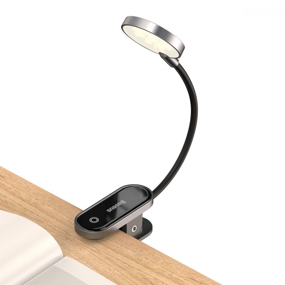 Baseus Mini Clip LED φωτιστικό διαβάσματος DGRAD-0G (Σκούρο γκρι)
