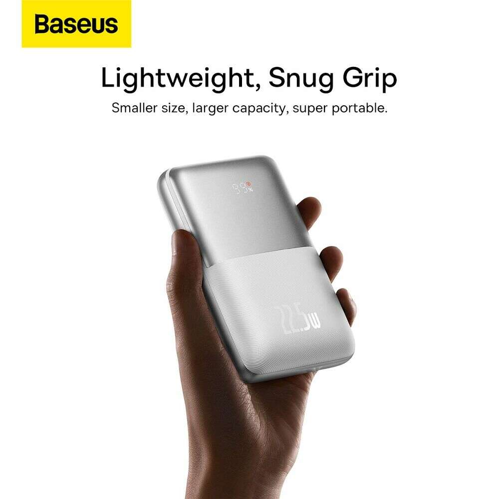 Baseus PPBD2-2022 Bipow Pro Power Bank 20000mAh 22.5W με 2 Θύρες USB-A και Θύρα USB-C Power Delivery (Ασημί)