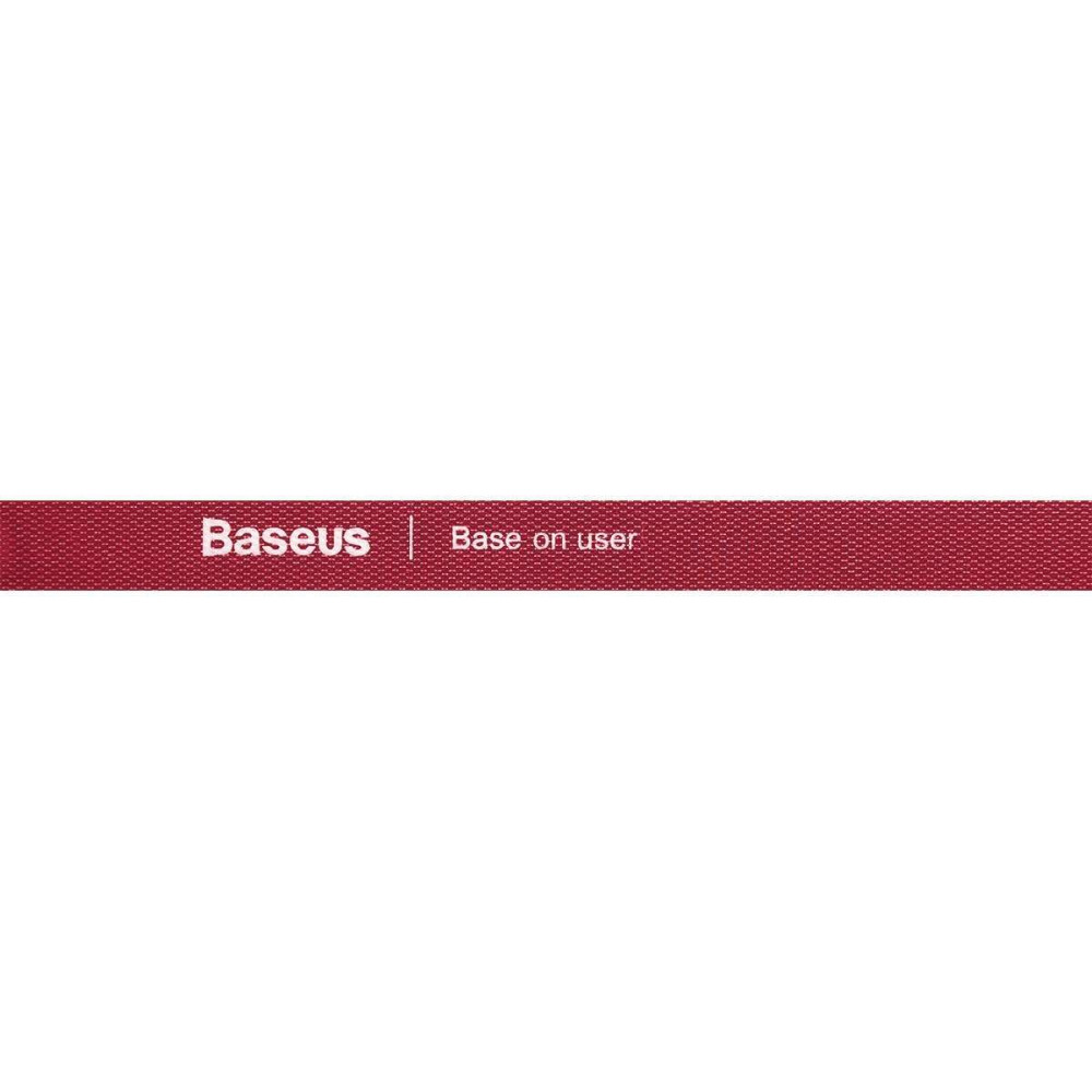 Baseus Rainbow Circle Velcro Straps ACMGT-F09 δεματικό καλωδίων 3m (Κόκκινο)