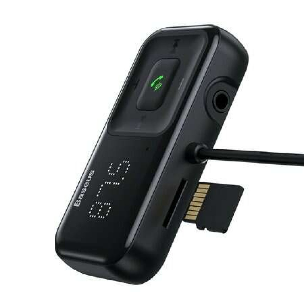 Baseus S-16 CCTM-E01 FM Transmitter Car Charger 2x USB 3.1A (Μαύρο)