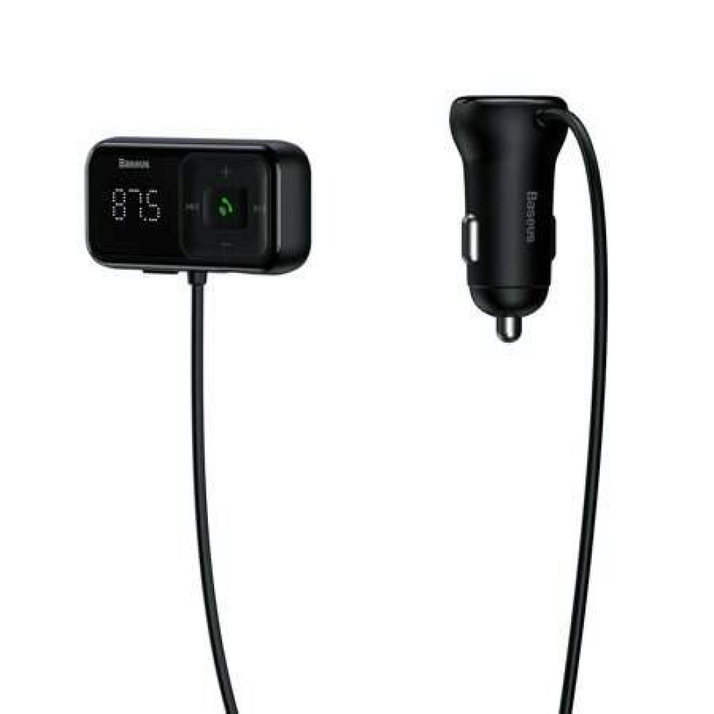 Baseus S-16 CCTM-E01 FM Transmitter Car Charger 2x USB 3.1A (Μαύρο)