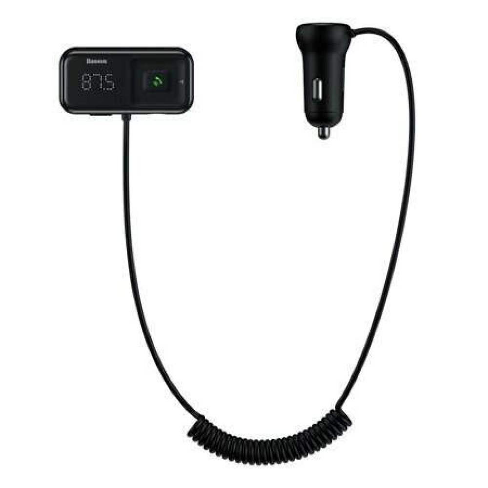 Baseus S-16 CCTM-E01 FM Transmitter Car Charger 2x USB 3.1A (Μαύρο)