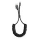 Καλώδιο Φόρτισης Baseus Fish Eye Spring Data Cable USB σε Lightning CALSR-01 2A 1m (Μαύρο)