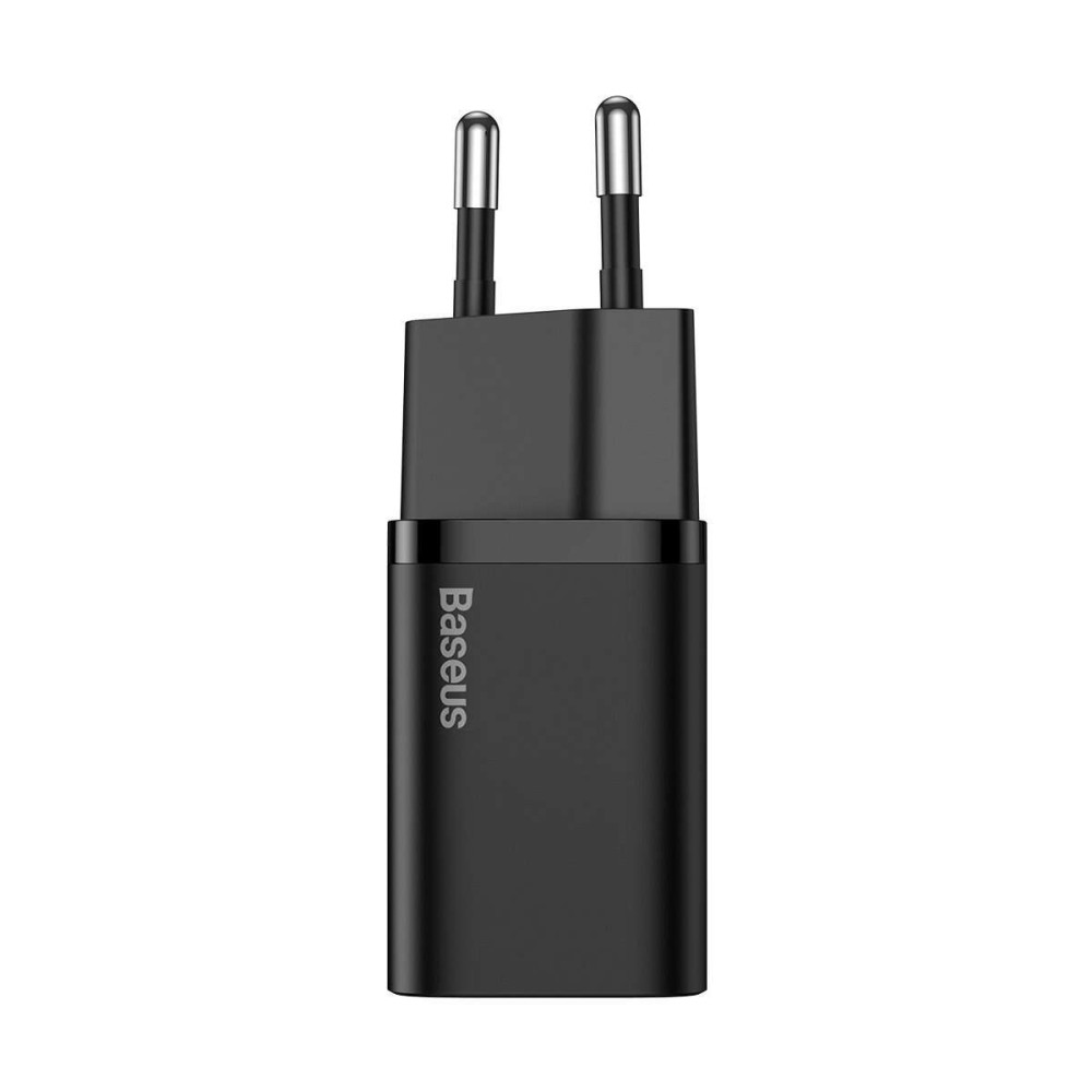 Baseus TZCCSUP-B01 Super Si Quick Charger 1C 20W Type-C με καλώδιο Lightning 1m (Μαύρο)