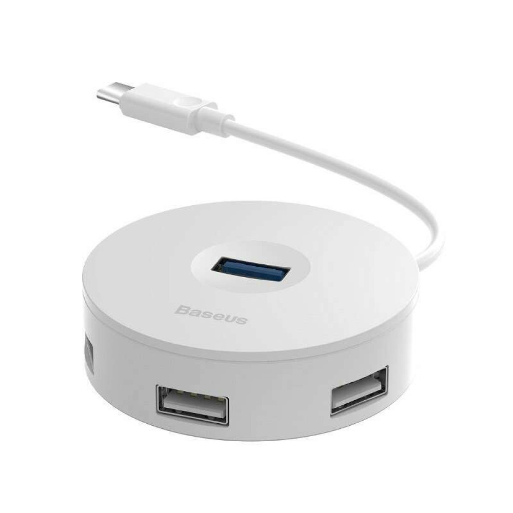 Baseus USB Hub Type-C σε 3xUSB 2.0 / 1xUSB 3.0 (CAHUB-G02) Λευκό