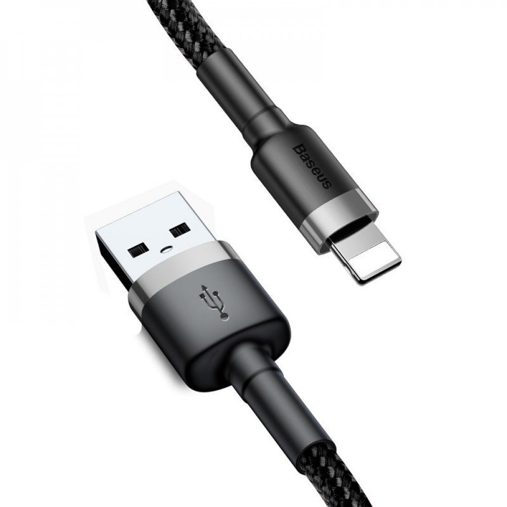 Καλώδιο Φόρτισης Baseus USB σε Lightning CALKLF-RG1 3m (Μαύρο - Γκρι)
