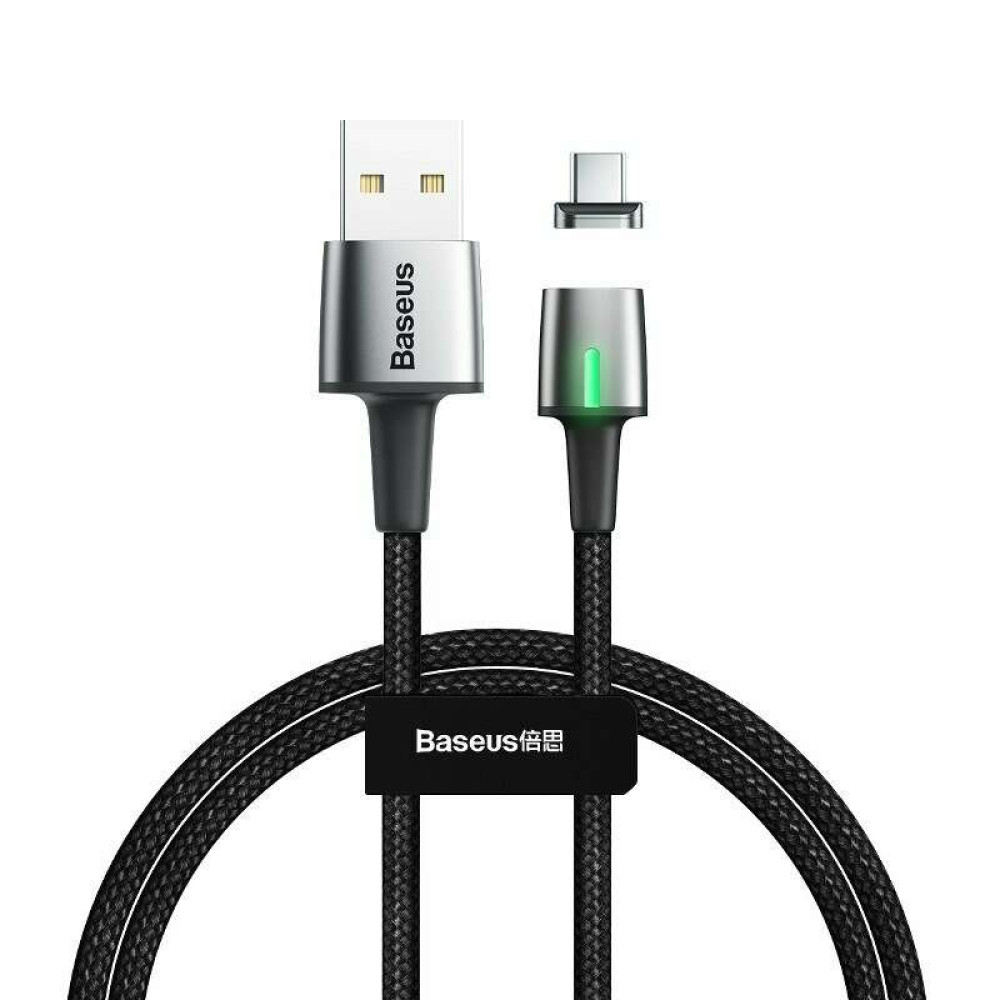 Μαγνητικό καλώδιο Φόρτισης Baseus Zinc Magnetic USB σε Lightning 3A CATXC-A01 1m (Μαύρο)