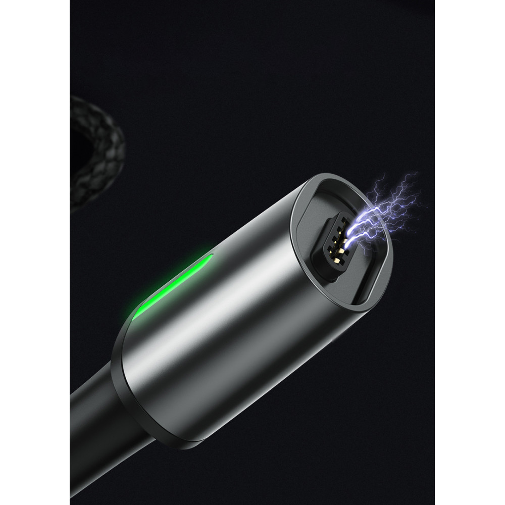 Μαγνητικό καλώδιο Φόρτισης Baseus Zinc Magnetic USB σε Lightning 3A CATXC-A01 1m (Μαύρο)
