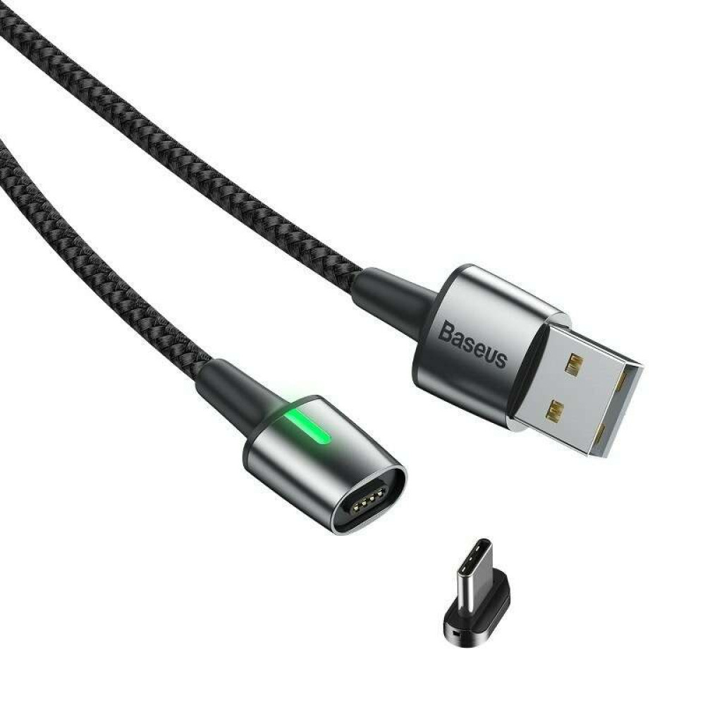 Μαγνητικό καλώδιο Φόρτισης Baseus Zinc Magnetic USB σε Lightning 3A CATXC-A01 1m (Μαύρο)