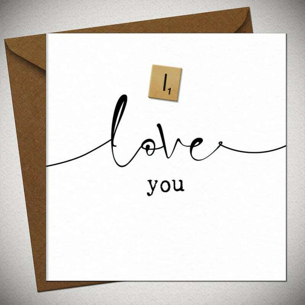 Bexyboo Ευχετήρια Κάρτα I LOVE YOU (15×15)cm