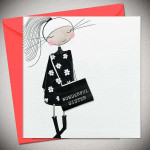 Bexyboo Ευχετήρια Κάρτα Wonderful Sister Χειροποίητη 15x15 cm