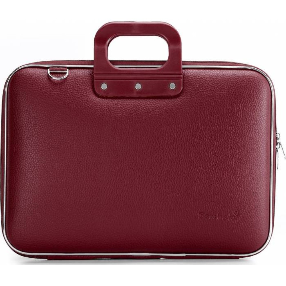 Bombata Classic Τσάντα Ώμου / Χειρός για Laptop 15.6" (Burgundy Red)