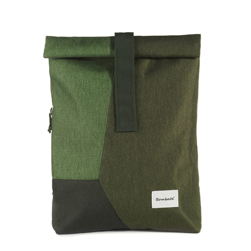 Bombata Small Backpack Τσάντα Πλάτης για Laptop 15.6" (Khaki Green)