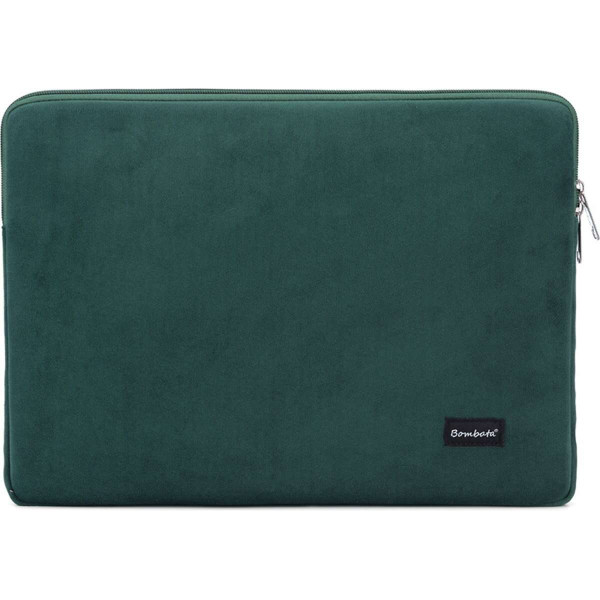 Bombata Velvet Sleeve Θήκη για Laptop 15.6-16" (Green)