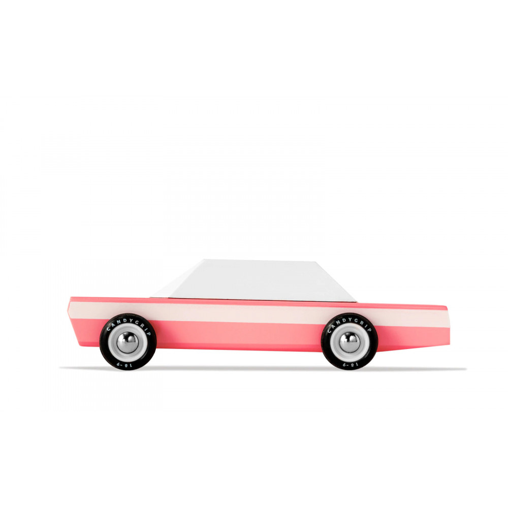 Candylab Americana Ξύλινο Αυτοκίνητο Pink Cruiser (Ροζ-Λευκό)